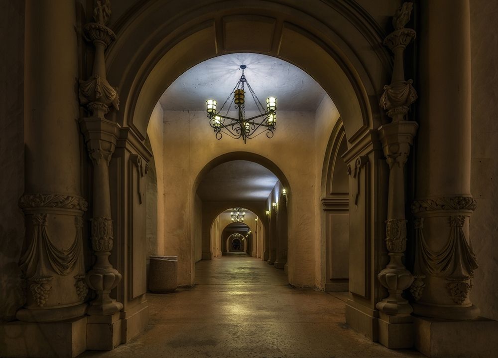 Alley With Chandelier art print by Vladimir Kostka for $57.95 CAD