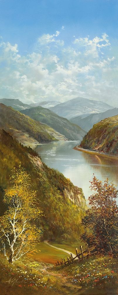 CARPATHIAN RIVER SCENE I art print by Helmut Glassl for $57.95 CAD