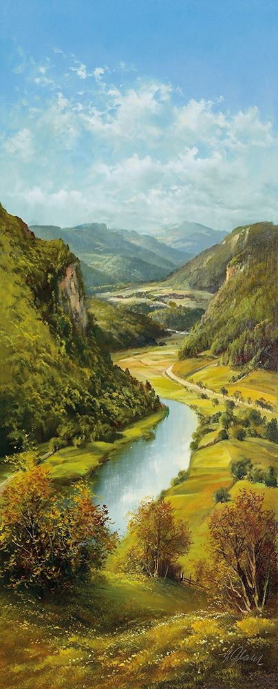 CARPATHIAN RIVER SCENE II art print by Helmut Glassl for $57.95 CAD