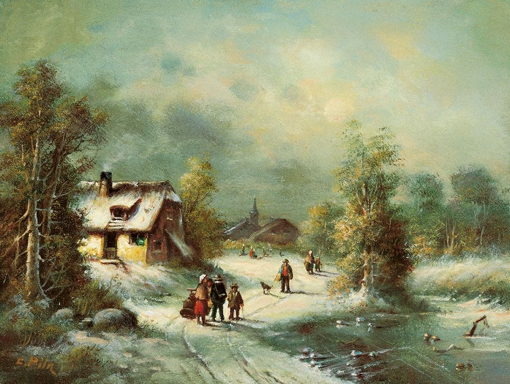 WINTER WALK art print by Pila for $57.95 CAD