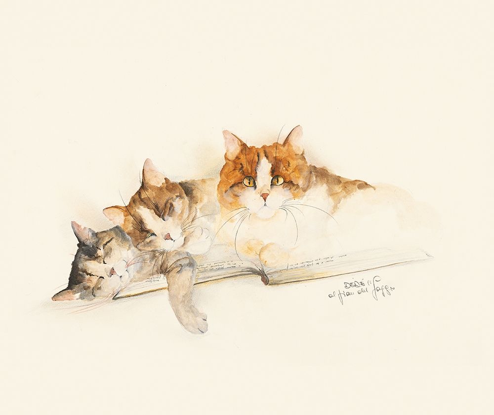 CATS OF DISTINCTION I art print by Dede Moser for $57.95 CAD