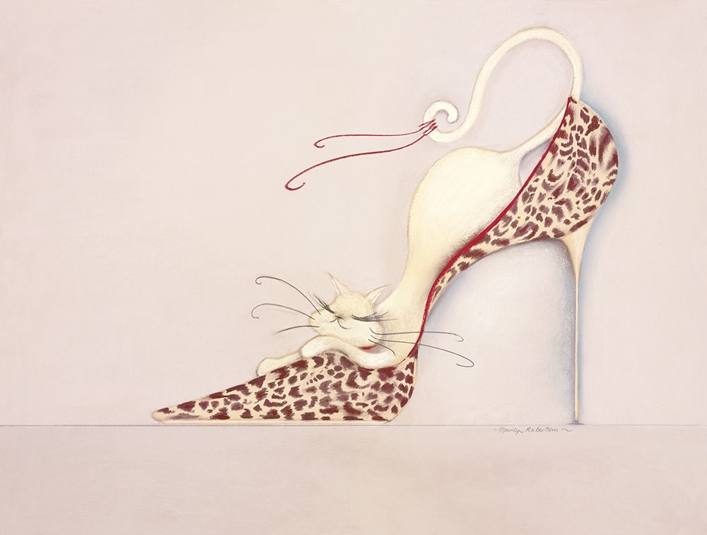 THE PURRFECT FIT II art print by Marilyn Robertson for $57.95 CAD