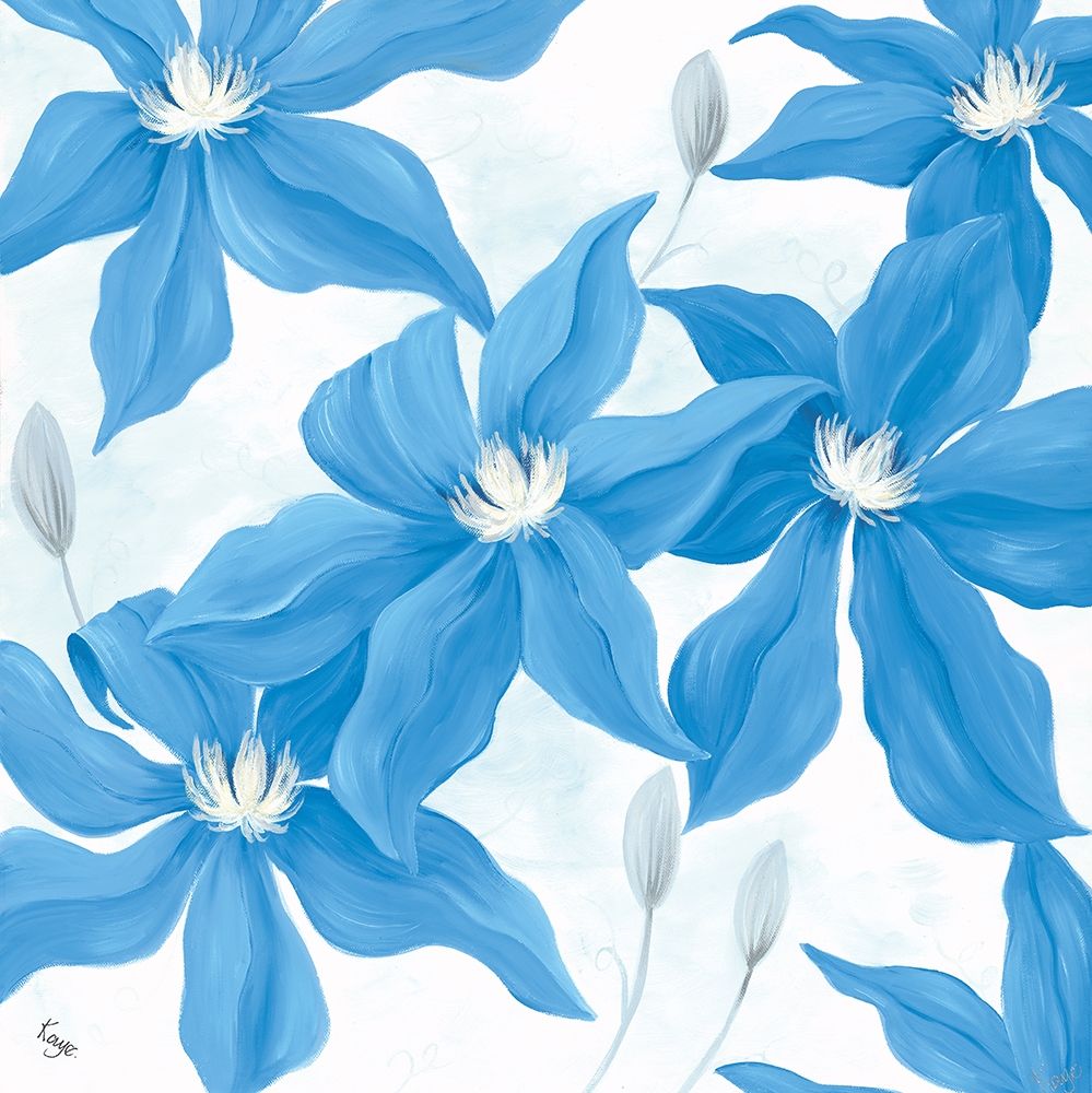 Clematis Cavees art print by Kaye Lake for $57.95 CAD