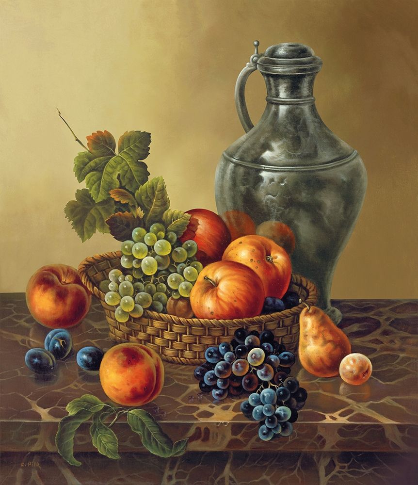 LATE AUTUMN FRUIT BASKET art print by Pila for $57.95 CAD