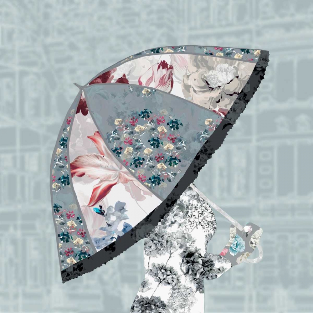 Umbrella I art print by Sally Scaffardi for $57.95 CAD