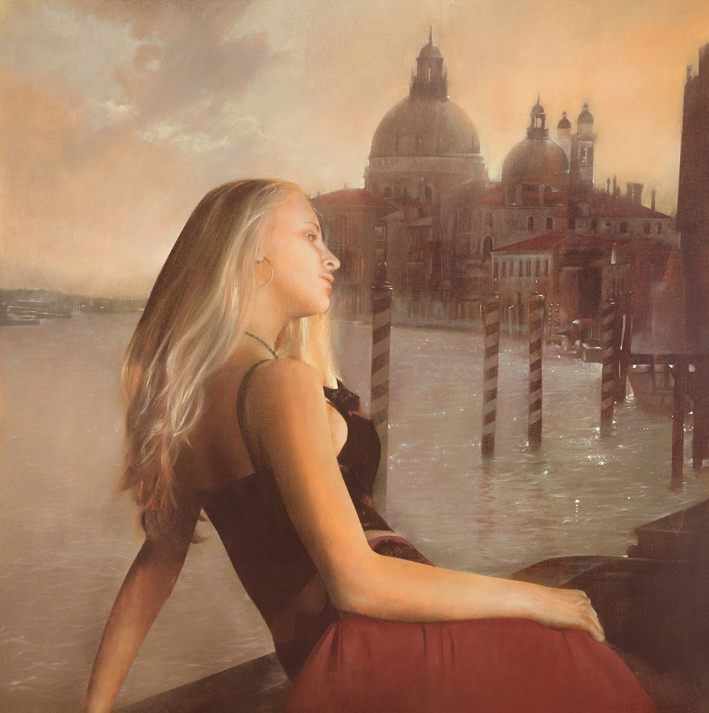 GIADA IN UN TRAMONTO VENEZIANO art print by Antonio Sgarbossa for $57.95 CAD