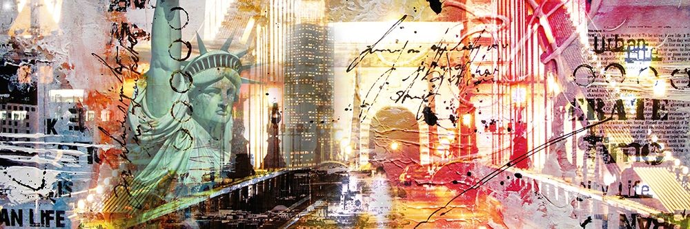 NEW YORK COLLAGE art print by Pax for $57.95 CAD