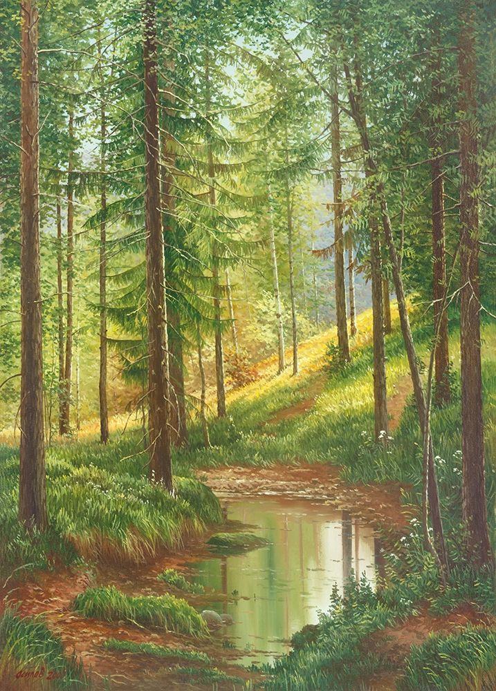 SUNLIT FOREST art print by Svetlana Osipova for $57.95 CAD