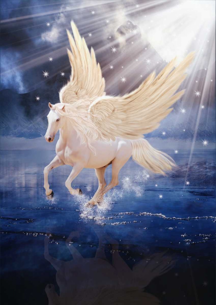 Pegasus art print by Babette for $57.95 CAD