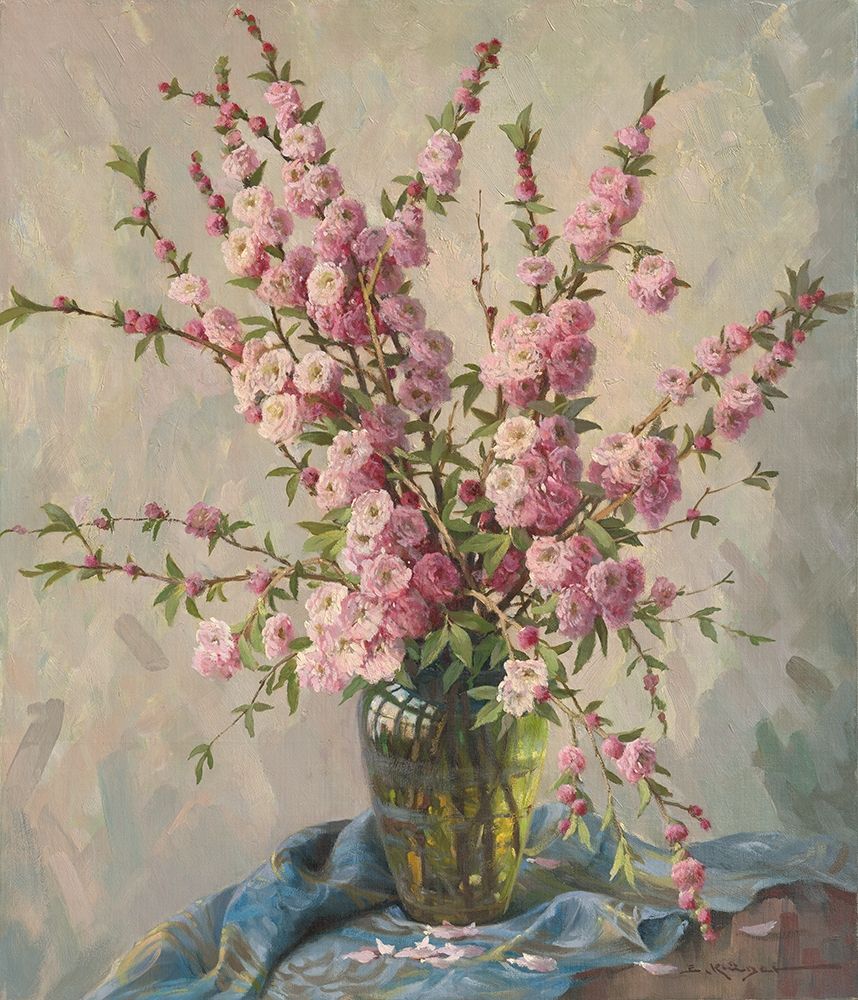 PINK CHERRY BLOSSOMS art print by E. Krueger for $57.95 CAD