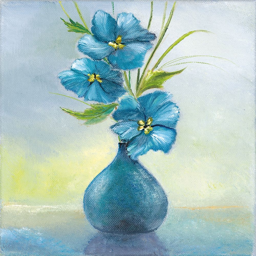 BLUE FLOWERS II art print by Rian Withaar for $57.95 CAD
