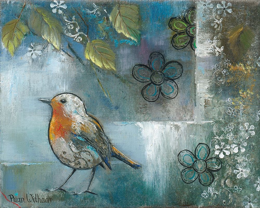 FLOWER BIRD II art print by Rian Withaar for $57.95 CAD