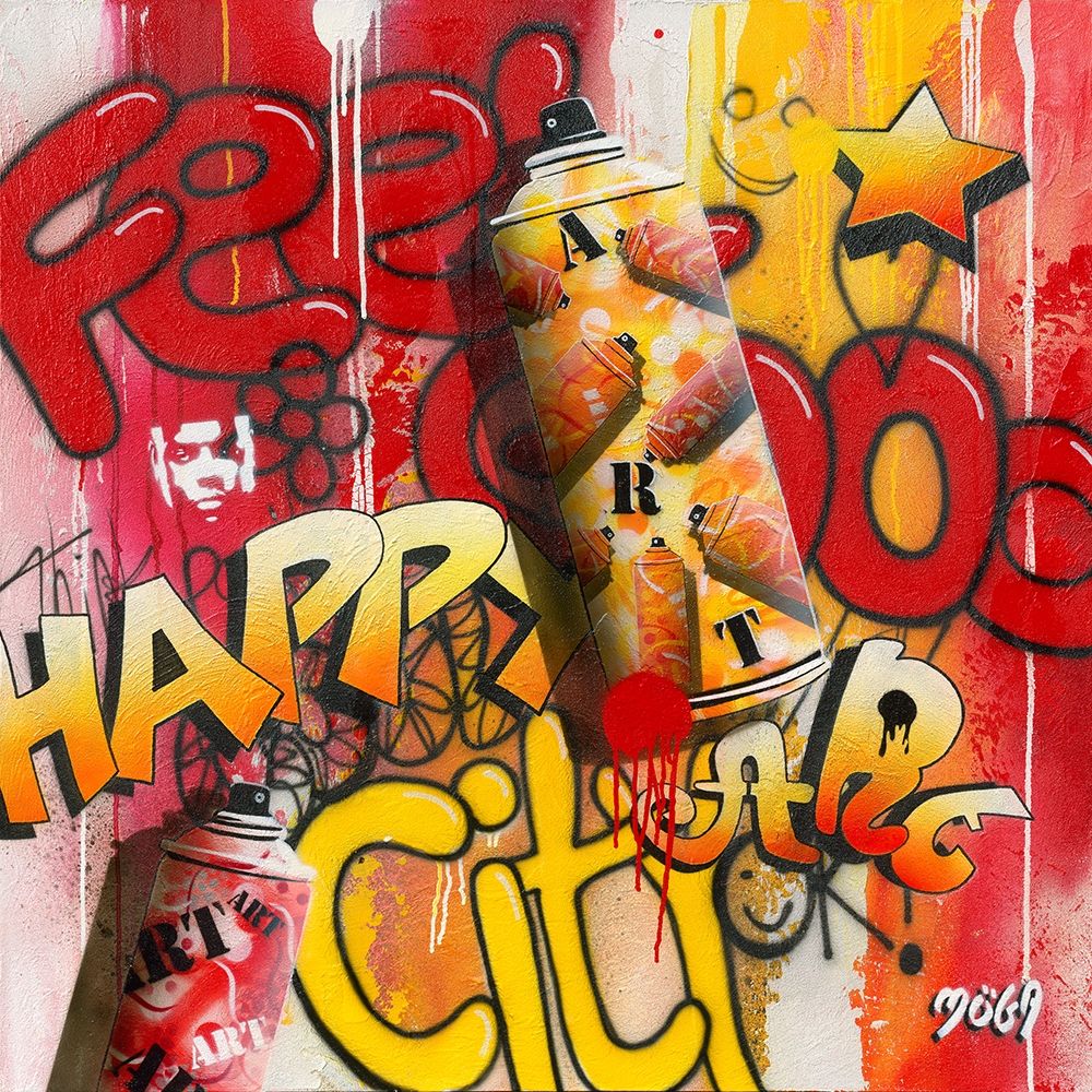 FEEL GOOD GRAFFITY art print by Moega for $57.95 CAD