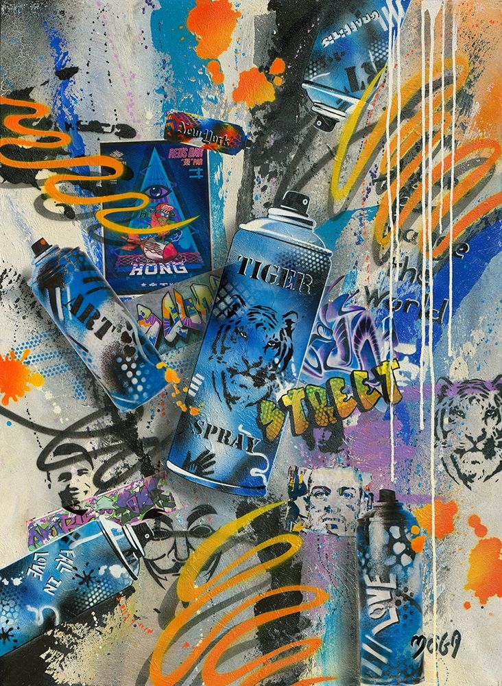 TIGER GRAFFITY art print by Moega for $57.95 CAD