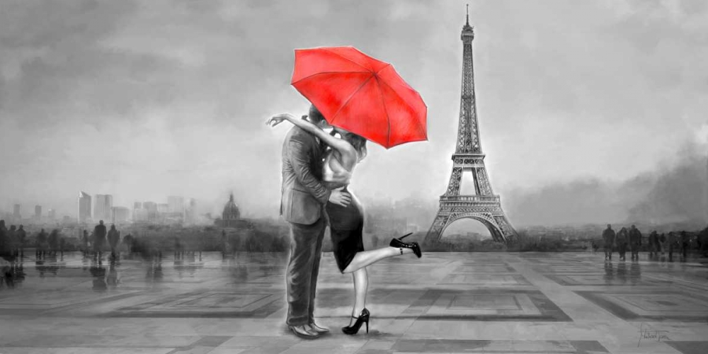 B+W Paris Love art print by Michael Tarin for $57.95 CAD