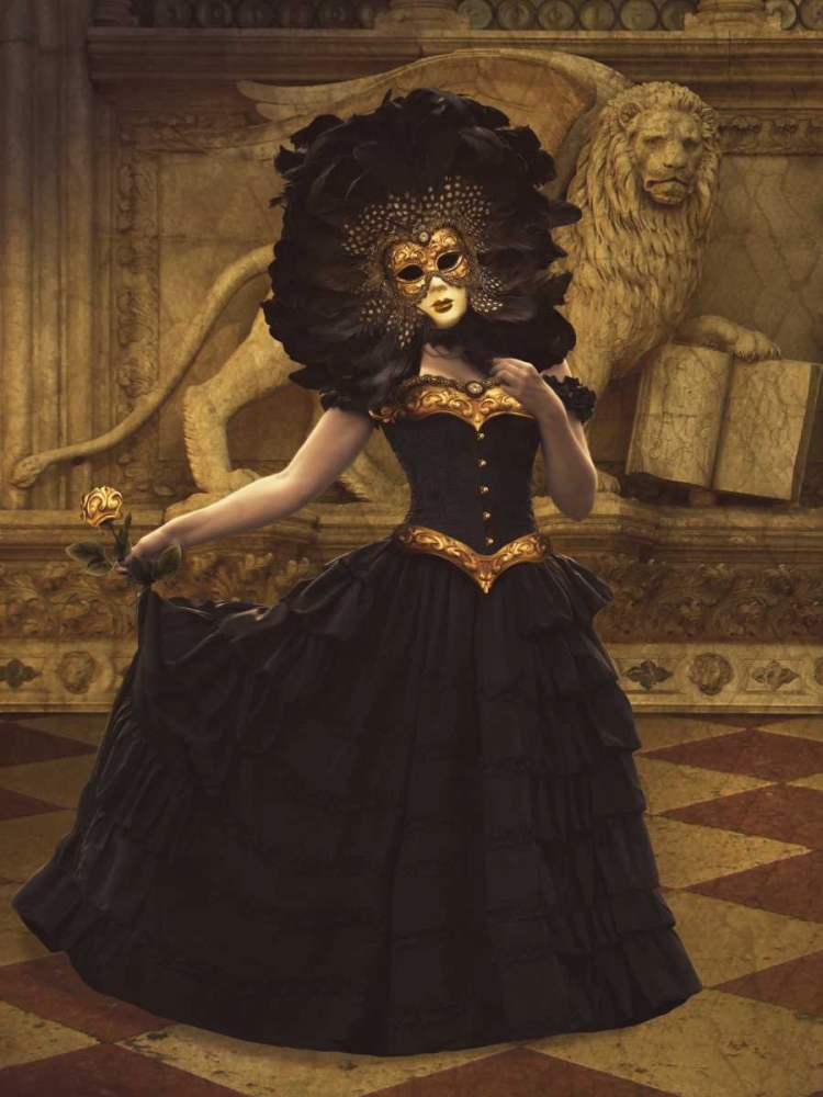 Bal Du Mask 1 art print by Babette for $57.95 CAD