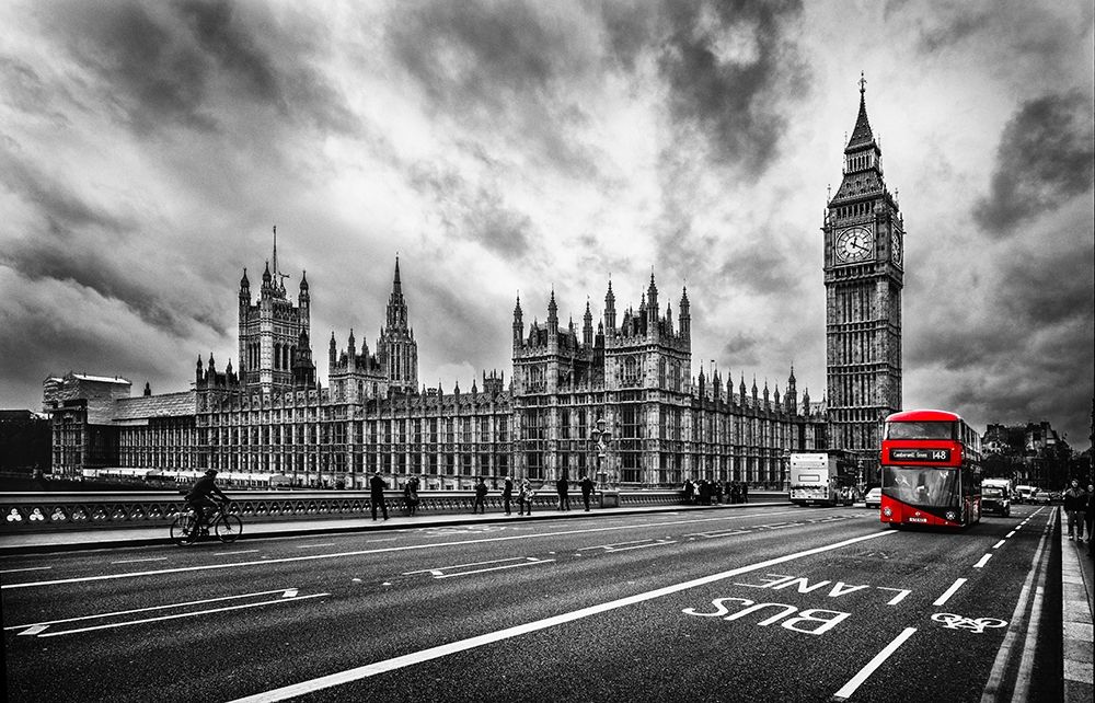 London Doubledecker art print by Vladimir Kostka for $57.95 CAD
