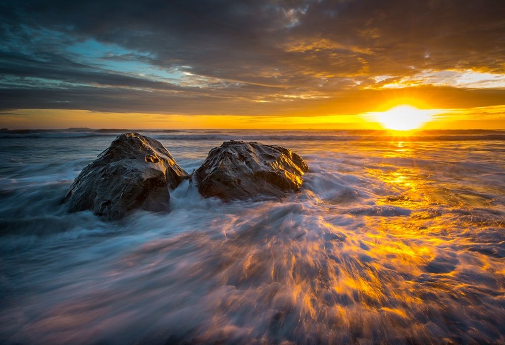 SUNSET OCEAN art print by Vladimir Kostka for $57.95 CAD