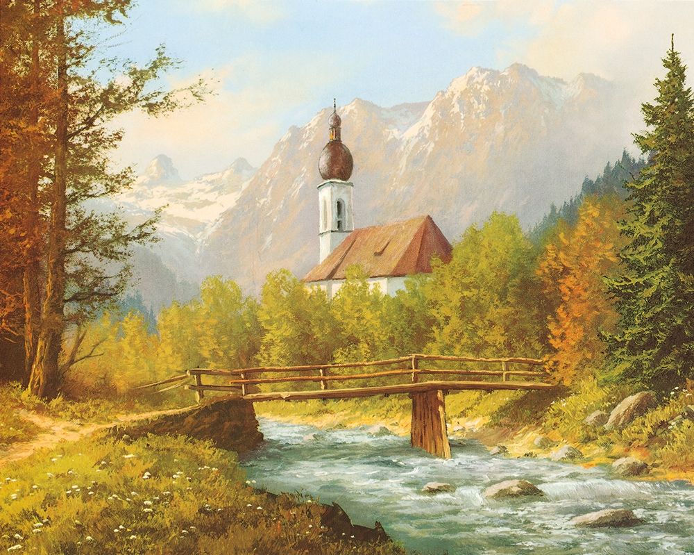 FAMOUS RAMSAU CHURCH art print by Joh. Bochmann for $57.95 CAD