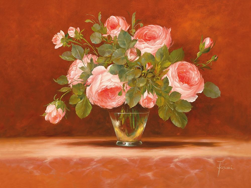 ROSES ABSTRACT II art print by Fasani for $57.95 CAD