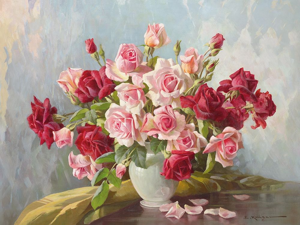 ANTIQUE ROSES art print by E. Krueger for $57.95 CAD