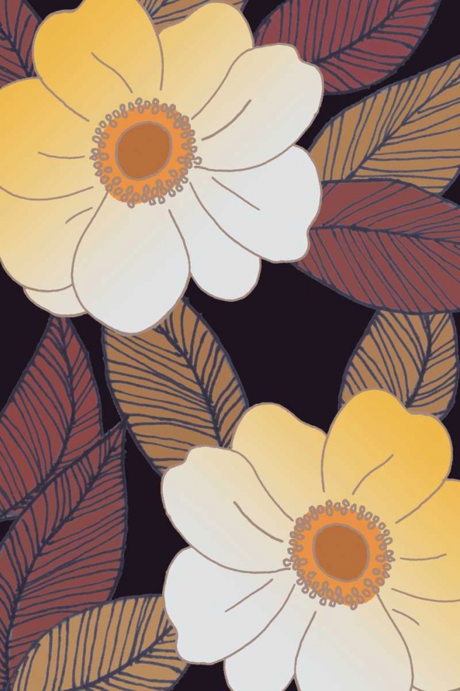Golden Blooms I art print by Verbeek-Van Den Broek for $57.95 CAD