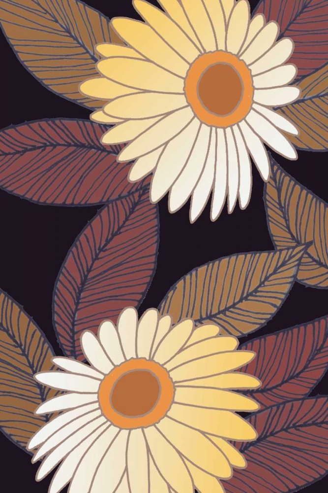 Golden Blooms II art print by Verbeek-Van Den Broek for $57.95 CAD