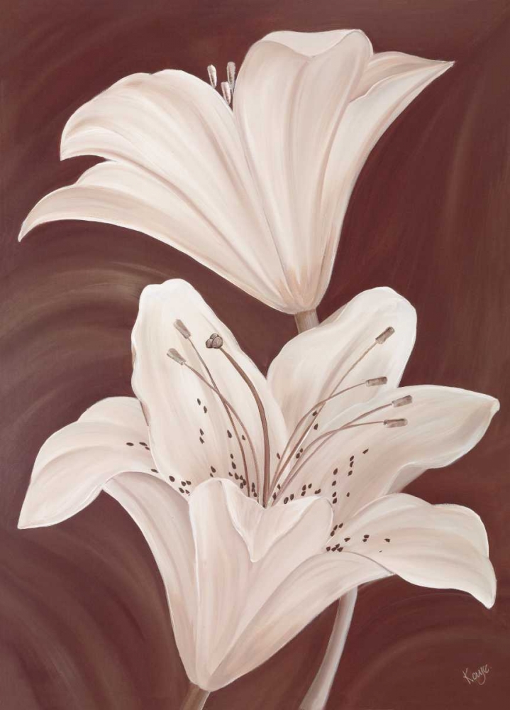 Chocolate Lillies art print by Kaye Lake for $57.95 CAD