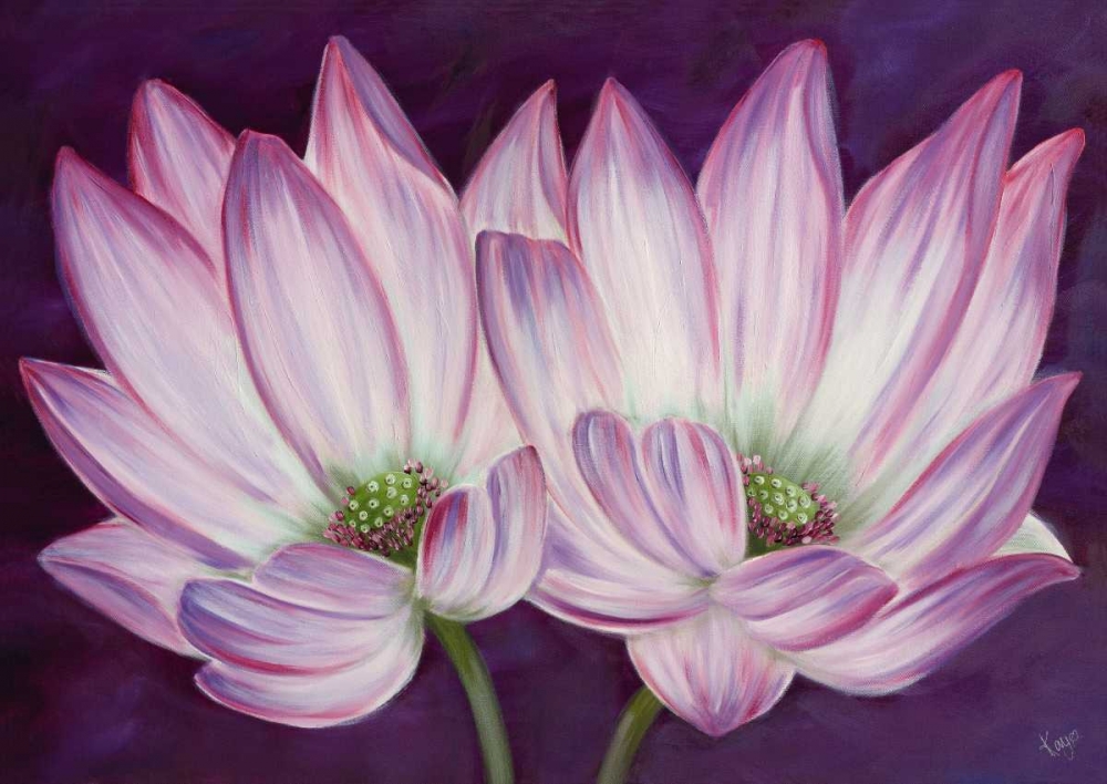 Purple Lotus art print by Kaye Lake for $57.95 CAD