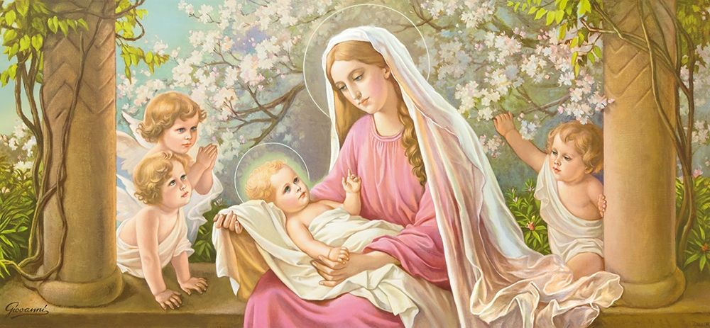 MARY WITH BLOSSOMS art print by Giovanni for $57.95 CAD