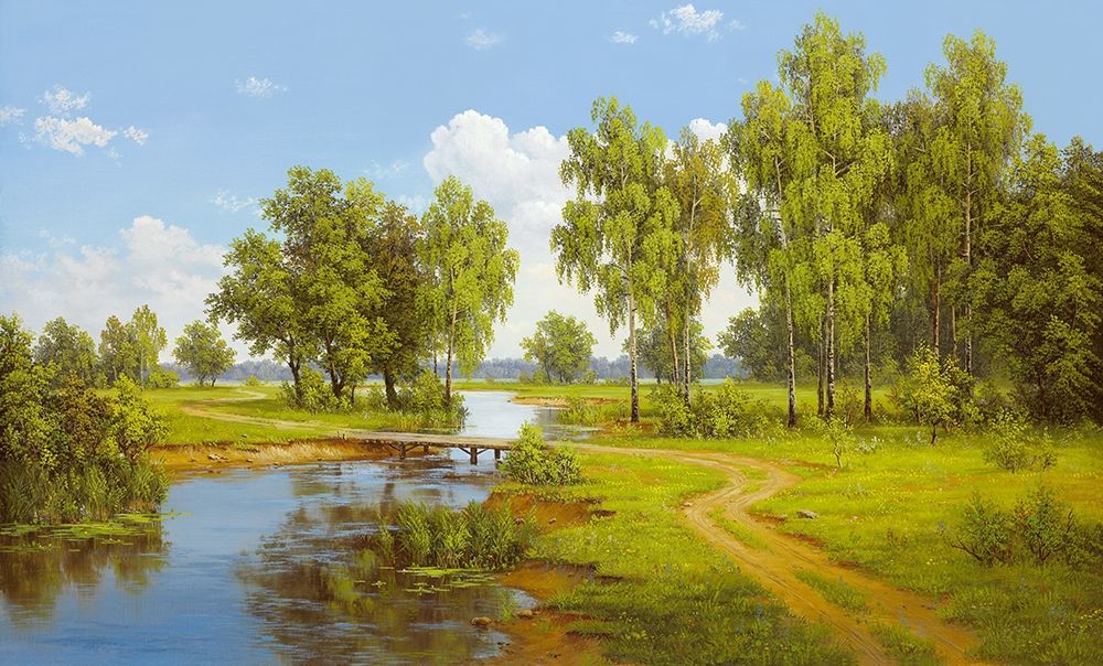 BRIDGE OVER BROOK art print by Slava for $57.95 CAD