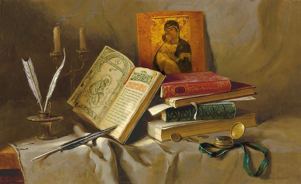OLD BOOKS I art print by Igor Belkovskij for $57.95 CAD