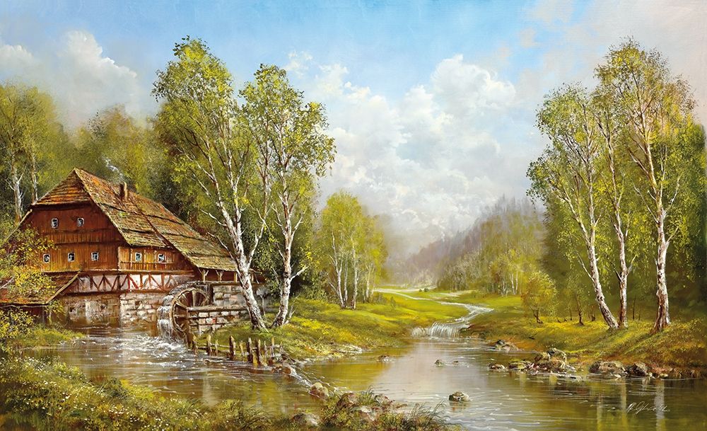 OLD MILL COTTAGE art print by Helmut Glassl for $57.95 CAD
