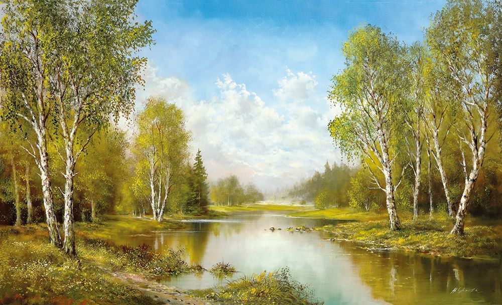 SPRINGTIME MORNING art print by Helmut Glassl for $57.95 CAD