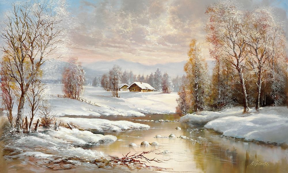 WINTER TWILIGHT art print by Helmut Glassl for $57.95 CAD