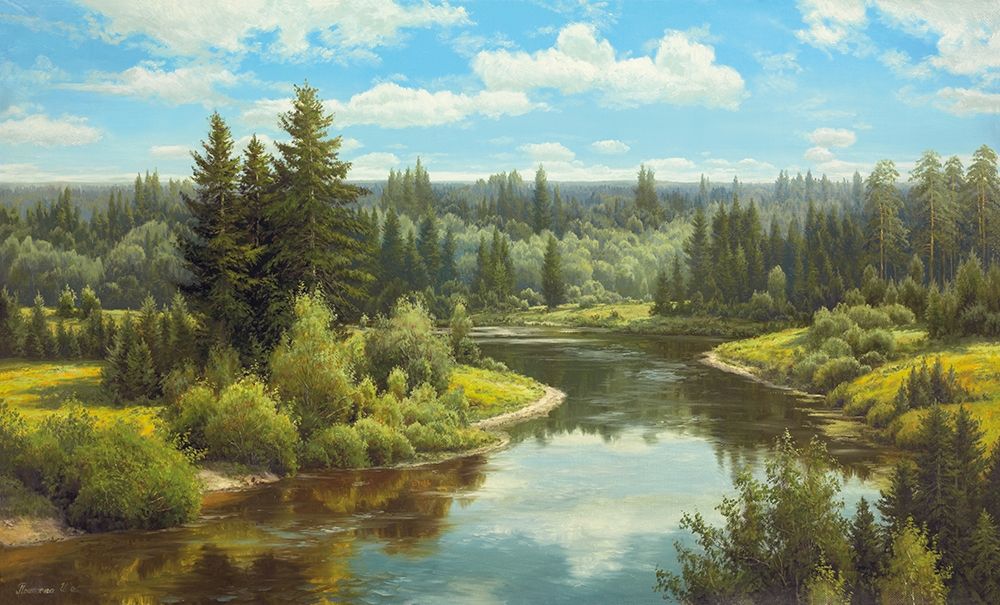 OVERLOOKING THE RIVER art print by Igor Priscepa for $57.95 CAD