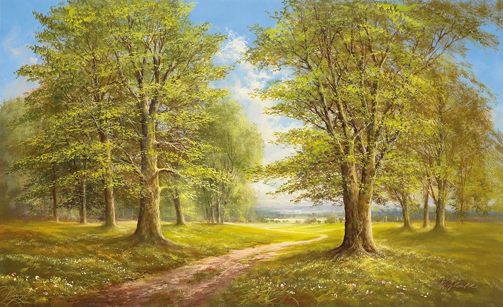 ROMANTIC LANE I art print by Helmut Glassl for $57.95 CAD
