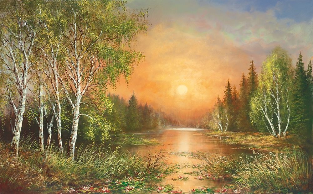 SIBERIAN SUNSET art print by Helmut Glassl for $57.95 CAD