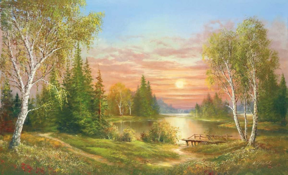 Gorgeous Sunset art print by Helmut Glassl for $57.95 CAD