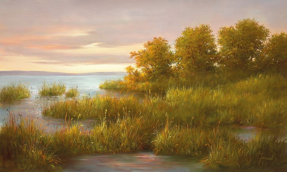 MISTY LAKE I art print by Fasani for $57.95 CAD