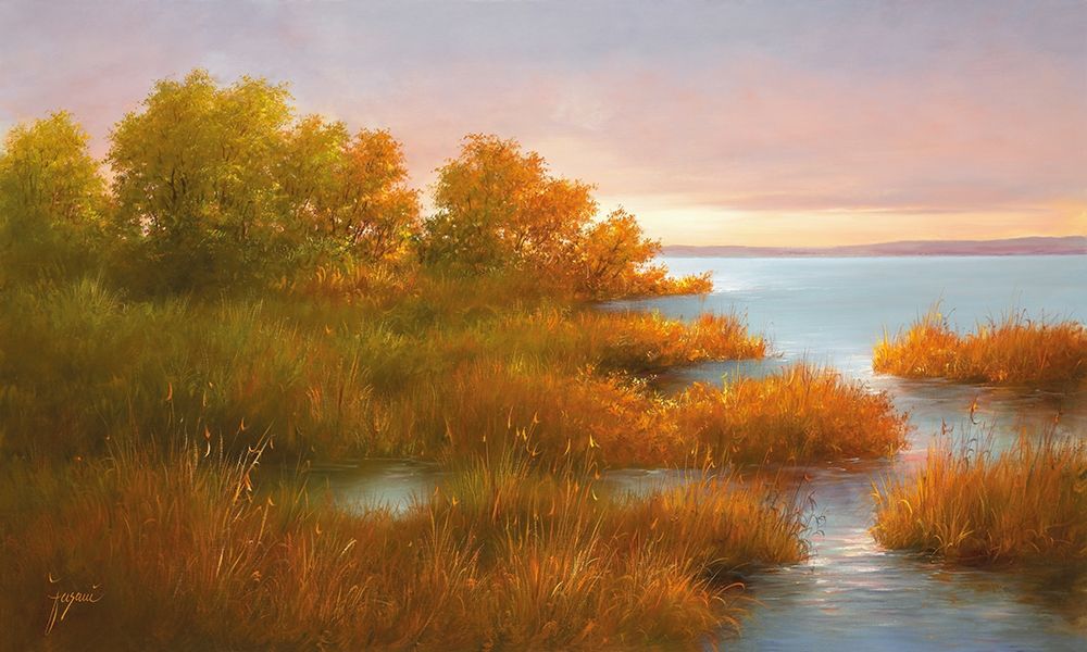 MISTY LAKE II art print by Fasani for $57.95 CAD