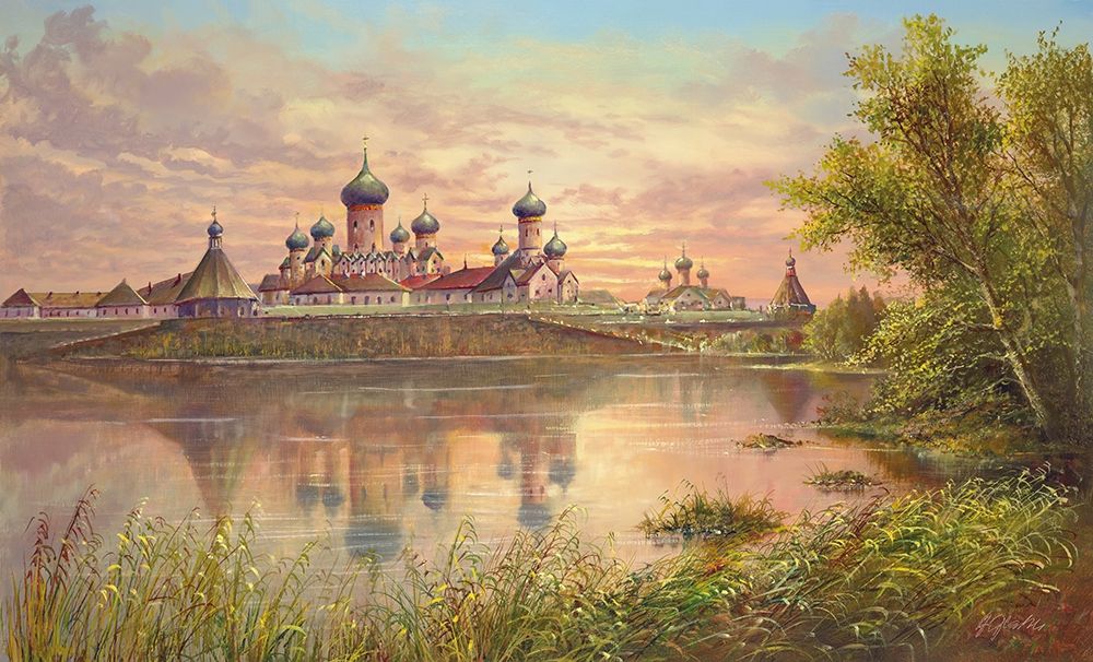MONASTERY NEAR KAZAN art print by Helmut Glassl for $57.95 CAD