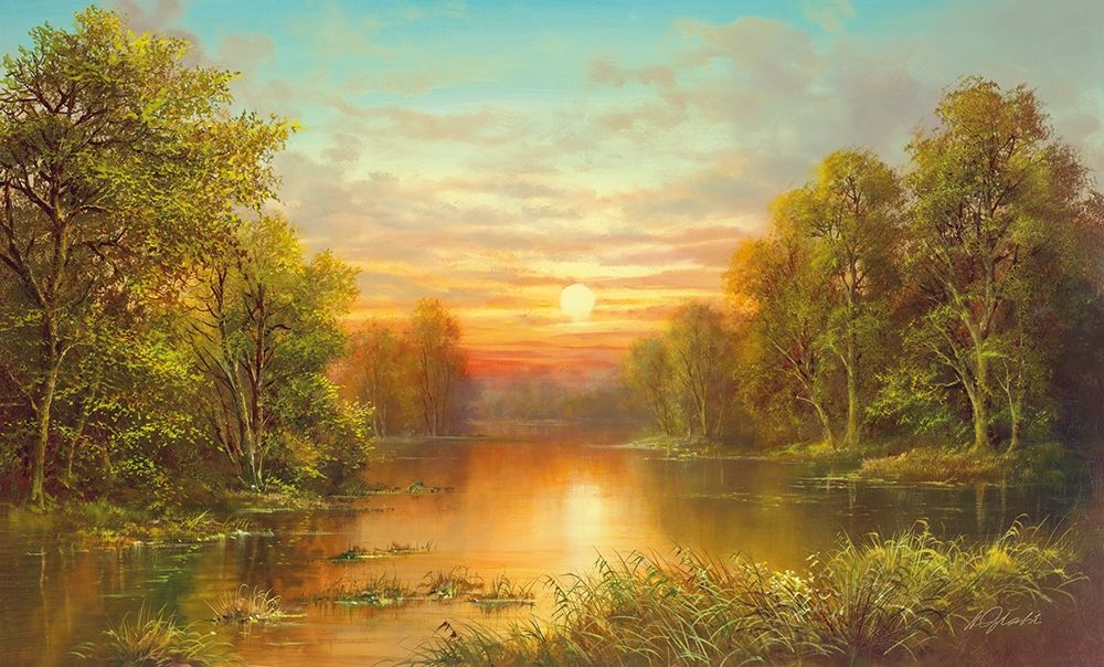 SUNSET art print by Helmut Glassl for $57.95 CAD