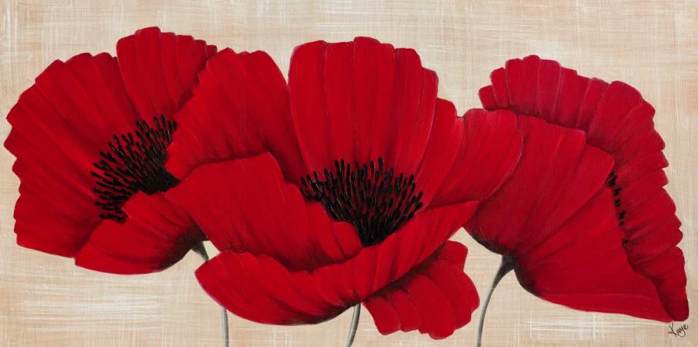 Linen Poppies II art print by Kaye Lake for $57.95 CAD