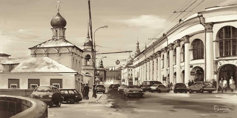 Warwarka Street Moscow art print by Ryazanov for $57.95 CAD