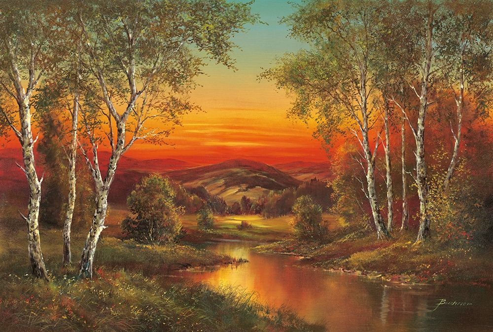 SUNSET IN MORAVIA art print by H. Buchner for $57.95 CAD