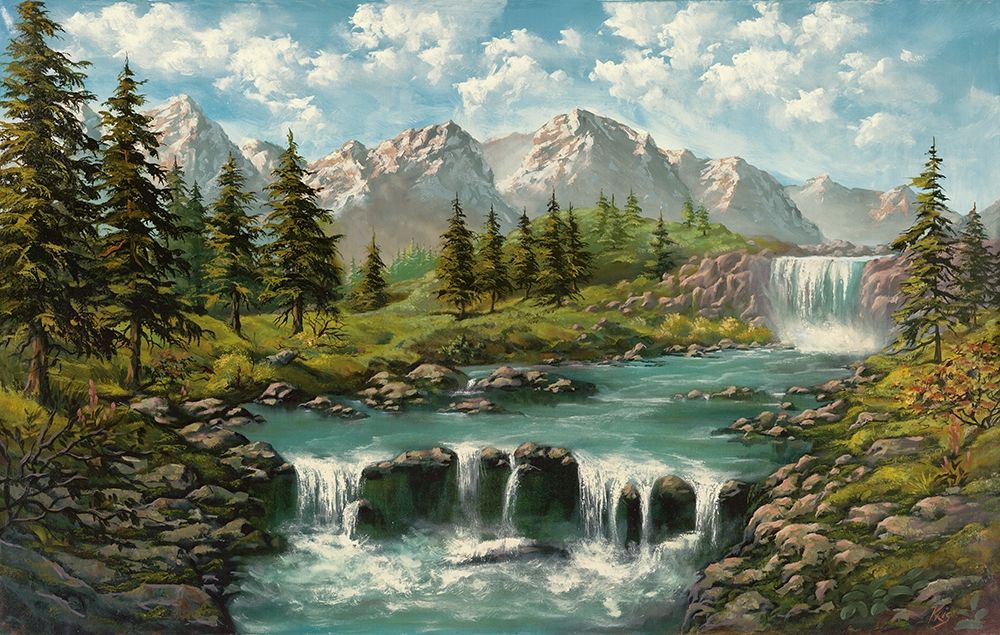 WATERFALL I art print by Ada-Kris for $57.95 CAD