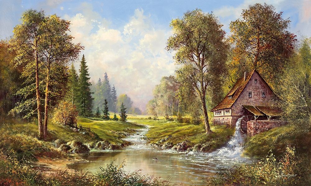 OLD MILL art print by H. Buchner for $57.95 CAD
