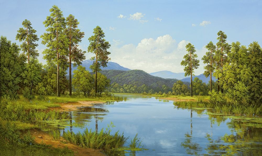 HIDDEN LAKE art print by Slava for $57.95 CAD
