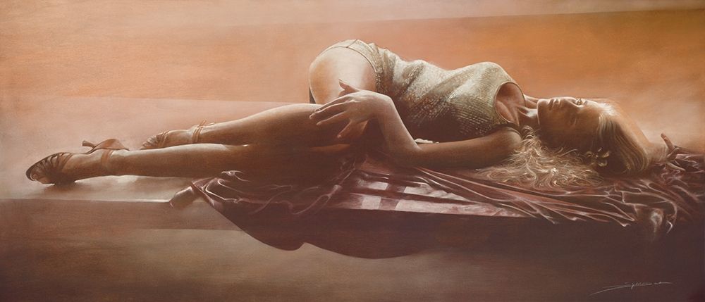 GIADA ASCOLTANDO MUSICA ROMAN. art print by Antonio Sgarbossa for $57.95 CAD